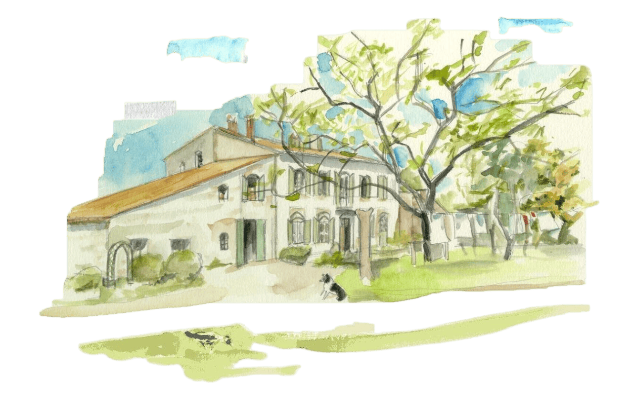 aquarelle mas st germain detouree