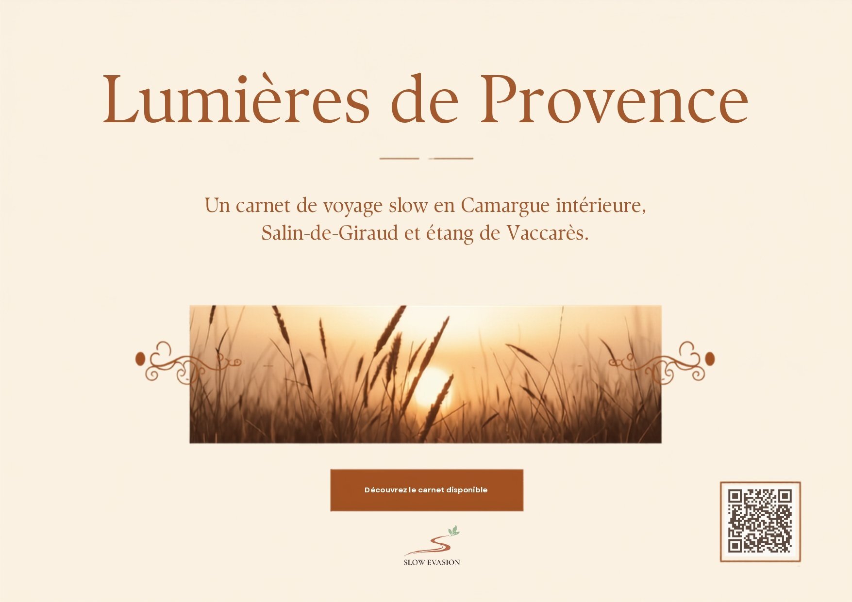 flyer slow tourisme lumieres de provence