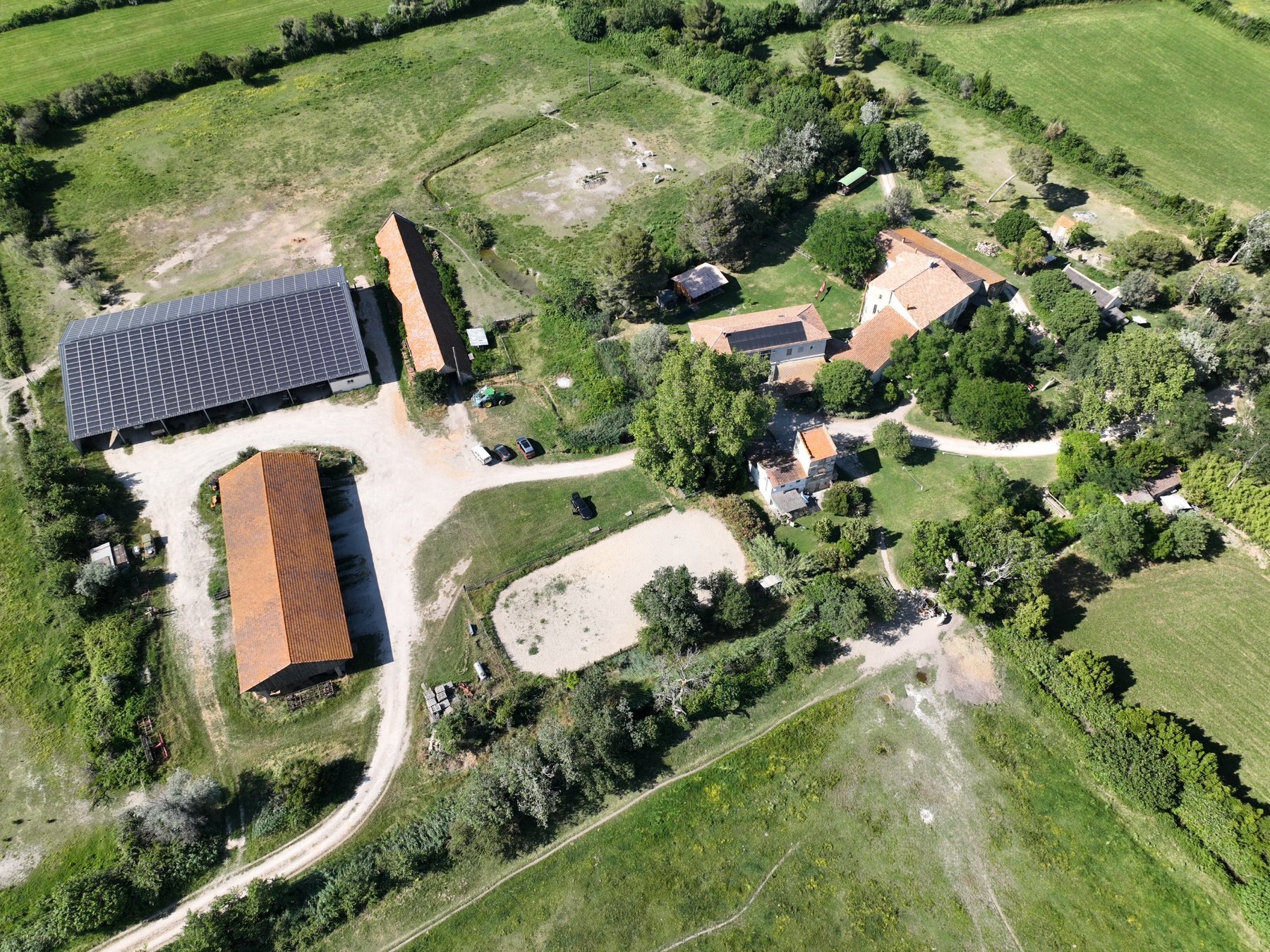 mas st germain gites camargues vue du ciel