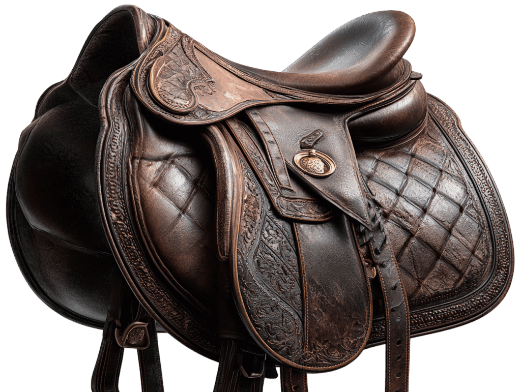vecteur selle cheval realiste